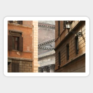 Street View of the Pantheon of Rome Sticker